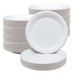 Buy cheap Fruit Eco Compostable Sugarcane Plates Round Biodegradable Sugarcane Bagasse Plates product