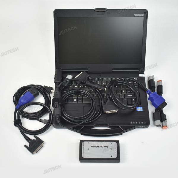 For Commins Inline 6 Data Link Adapter Heavy Duty Truck Diagnostic Tool Complete OBD2 Scanner V7.6.2+CF53 laptop