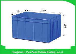 Buy cheap Big Capacity Plastic Stackable Containers Warehousing Transportation Blue product