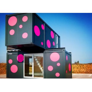 Powder Coated Mobile Container Homes , Vacation Standard Moving Storage