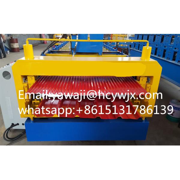 Double Layer Roofing Sheet Roll Forming Machine For PPGI / GI Material