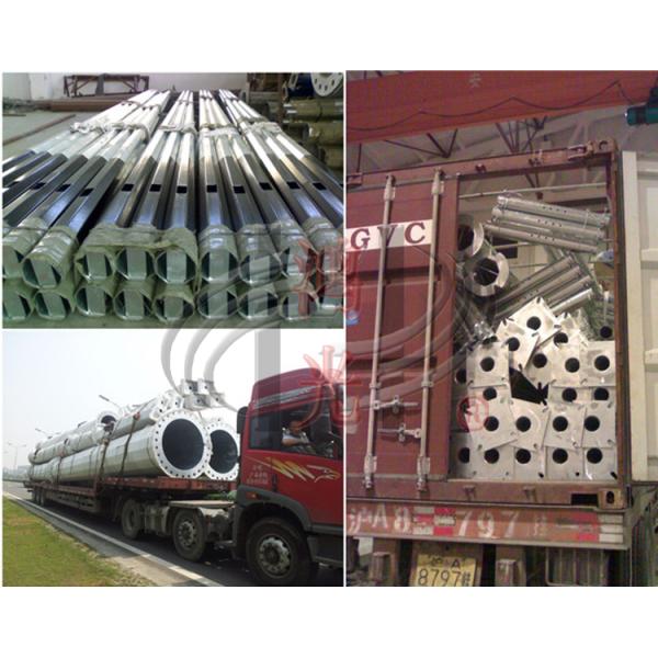 ISO9001 220KV Dodecagonal Electrical Power Pole for Transmission Line