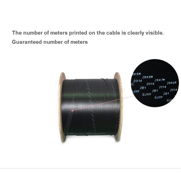 Kico Outdoor Fiber Optic Patch Cord 1/2/4 Core FRP / Steel Wire FTTH Drop
