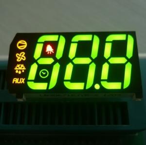 China 0.67 inch 3 Digit Seven Segment Display Common Anode Green Yellow Red on sale