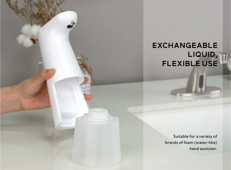 4.5V Wall Mounted Sensor Soap Dispenser 0.25S Two Gears ABS