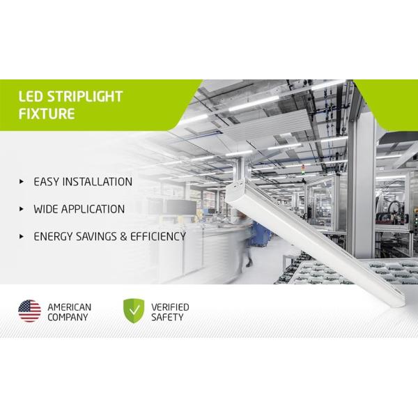 Office LED Linear Strip Light Fixture / Suspended Linear Pendant Lighting
