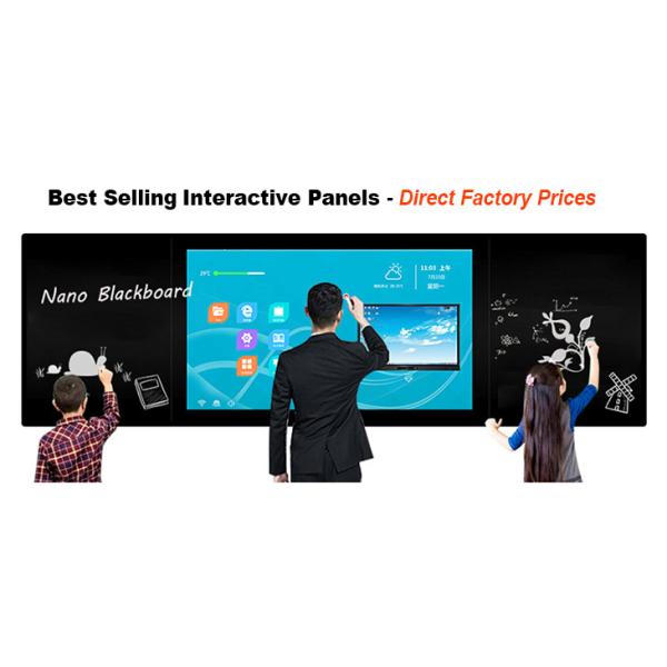 Education Interactive Smart Whiteboard 4K Nano Capacitive Touch Panel Blackboard