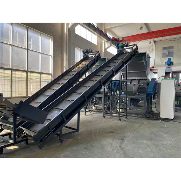 Rubber Modular Belt Conveyor For Plastic Recycling Machine 800mm