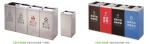 Ss Recycling Street Rubbish Container Standing Classified Metal Garbage Bin