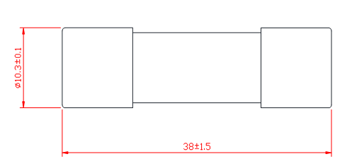 10*38mm Solar Pv Ceramic Cartridge Hrc Fuse Cylindrical Type Gg
