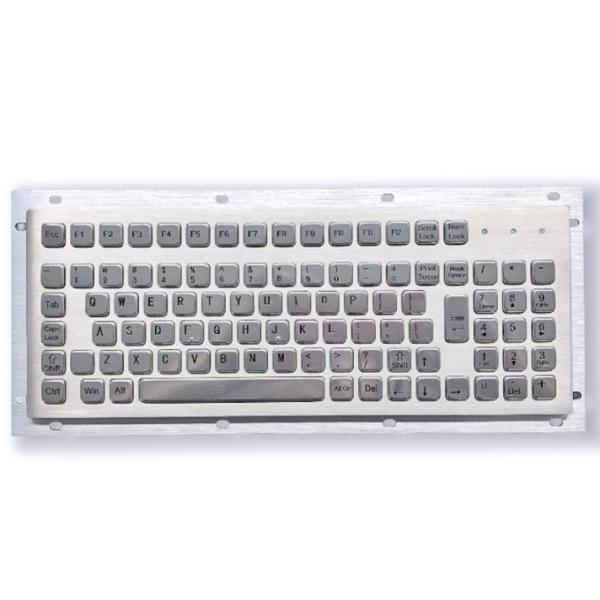 kiosk IP65 / IK07 102 KEYS Waterproof dustproof Industrial Computer Keyboard USB Rear Panel Mounted -40℃