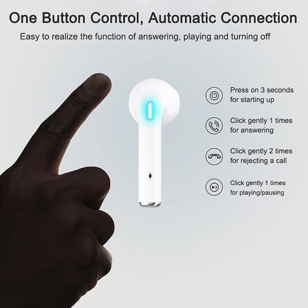 Auto Pair Tws Twins Wireless Earbuds I9s Tws Bluetooth Earphones White Color