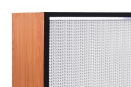 99.99% High Capacity Wood Frame HEPA Filter For Mashroom House