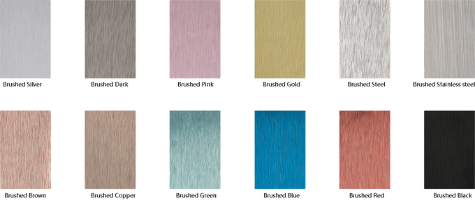 Eco Friendly Copper Brushed Aluminium Composite Panel Waterproof Glossy Acp Sheets