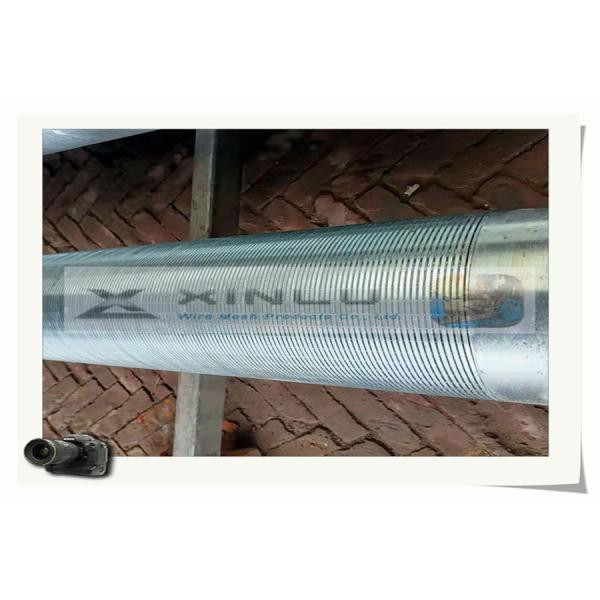Wedge Wire V Wire Screen Pipe Galvanized Zinc Plated For Liquid