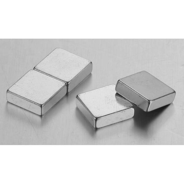 Block 40X40X20mm N52 Neodymium Permanent Magnets Silver Color