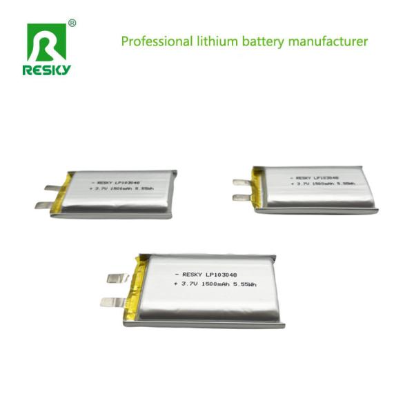 Lithium Polymer Battery Cell 3.7V 1500mAh 103048 For Digital Device