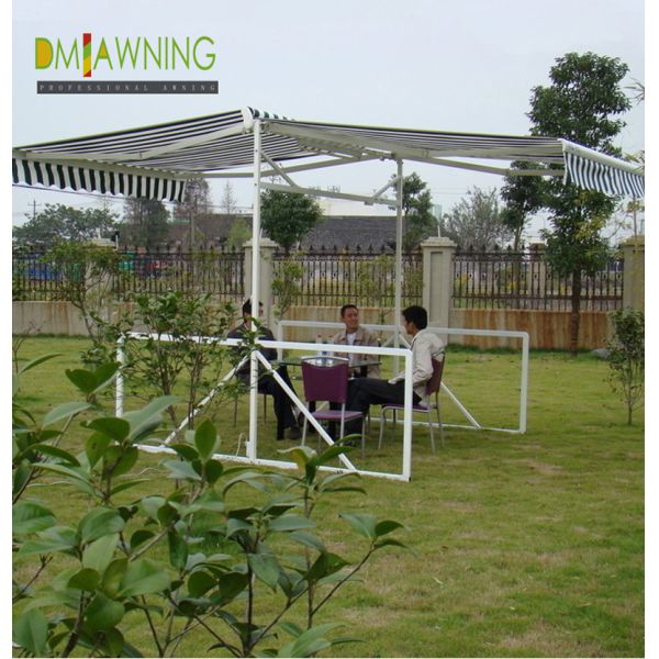 Double Sides Balcony Retractable Awning For Sunshade Wind