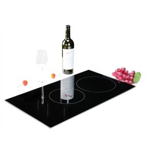 Black 3400W Built In Duoble Burner Induction Hobs