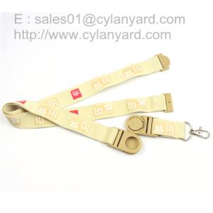 Buy cheap Screen print promotional lanyards with ABS swivel detachable buckle release, product