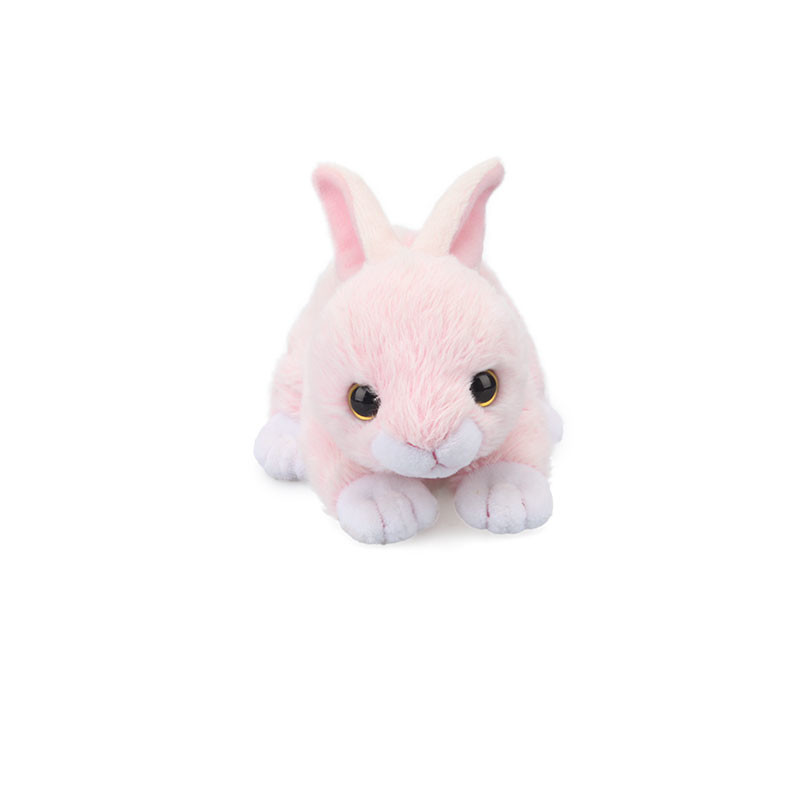 China 20cm Short Plush Cute Pink Rabbit Stuffed Toy ODM on sale