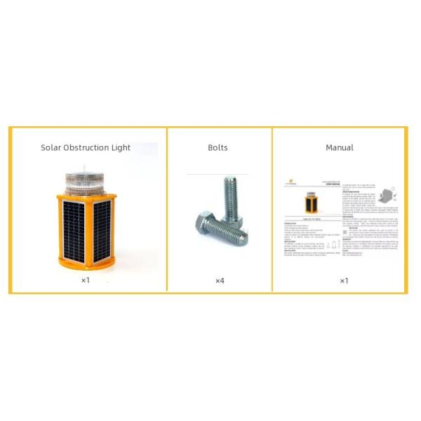 Shock Resistant Medium Intensity Aviation Obstruction Lighting IP68 Waterproof