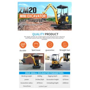 Buy cheap Hydraulic Small Digger Micro 2.0 Ton Free Shipping Bagger product