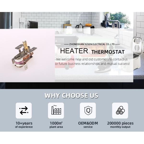 Household Electric Heater Thermal Switch 125v16a with Adjustable KST Iron Thermostat