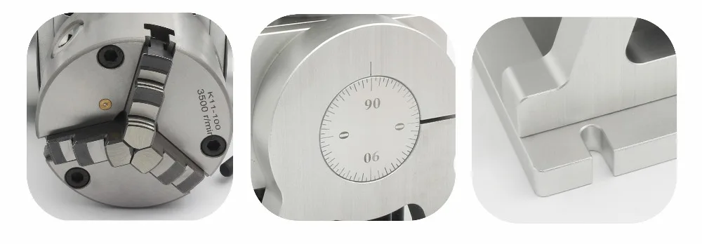 Laser Marking CNC Rotary Indexing Dividing Head With Nema 34 Stepper Motor