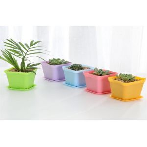 Buy cheap Vegetable Garden PP Resin Not Brittle Round Flower Pots 9x6x8cm product