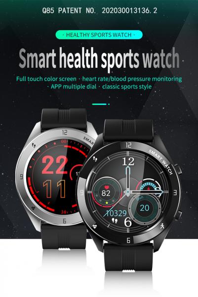 TFT LCD Round Color Screen 1.28" ECG Monitor Smart Watch