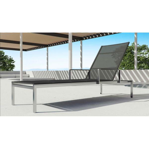 Outdoor Sun Lounger Patio Pool Chair Aluminum Material Poolside Furniture Beach Lounger chair