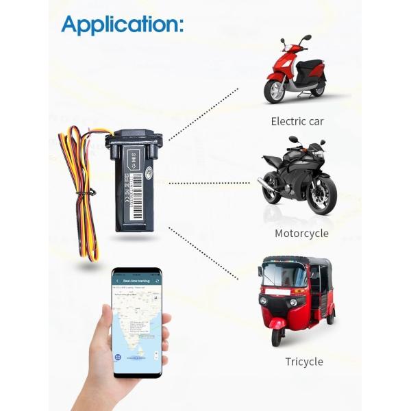 180mAH TCP 4G GPS Tracker IP67 Waterproof Real Time MTK SMS LBS ACC For Car