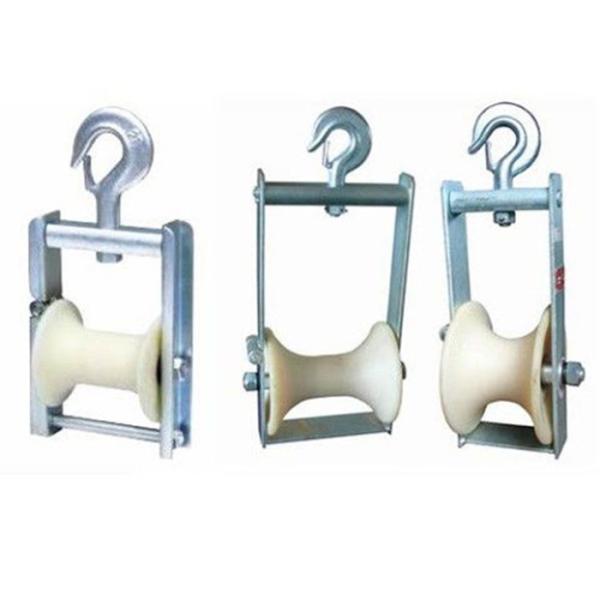 Quality 130mm Nylon Sheave Hook Aerial Cable Stringing Block  Stringing Roller for sale