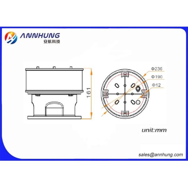 Red Color Type C Aviation Warning Lights Medium-Intensity GPS Synchronization