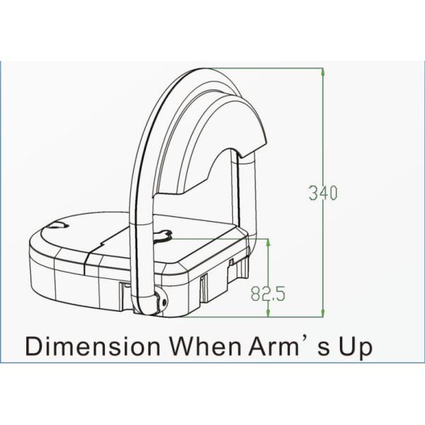 Good Sealed Electric Remote Control Parking Lock , Car Clamp Space Barrier