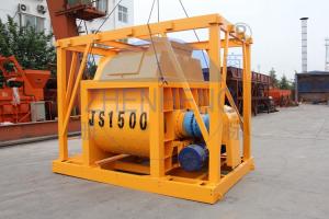 China Twin Shaft Js1500 Stationary Concrete Mixer , High Technology Portable Cement Mixer on sale
