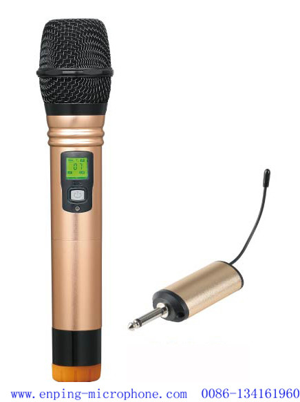 C13 / rechargeable professional universal mini multi-channel UHF wireless microphone with one handheld & 6.35mm plug