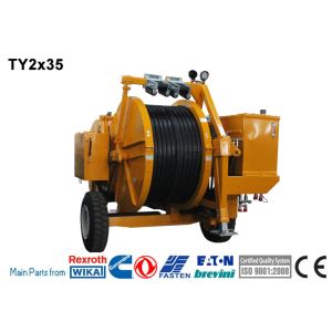 Buy cheap Transmission Line Stringing Tools 2x40kN Hydraulic Tensioner With Cummins Engine product
