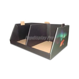 Stylish Rigid Cardboard Counter Display Stands , Black Cardboard Table Top