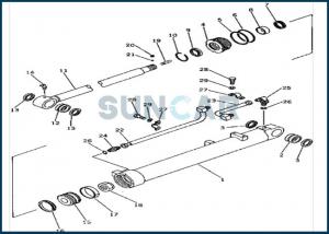 Buy cheap 20X-63-66300 20X6366300 Hydraulic Arm Cylinder Seal Repair Kit For KOMATSU PC80-1 product