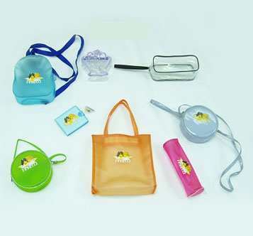 RoHS 0.25mm Zippered Gift Bags Transparent Clear PVC Waterproof Cosmetic TUV