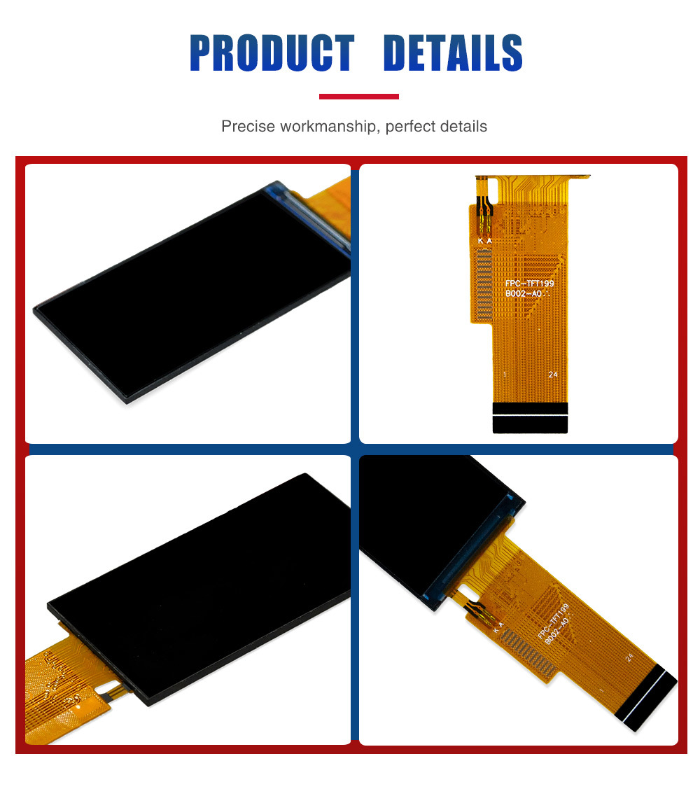 1.99 Inch Tft Lcd Display Screen 170x320 Resolution Custom Tft Display SPI Driving IC NV3030B