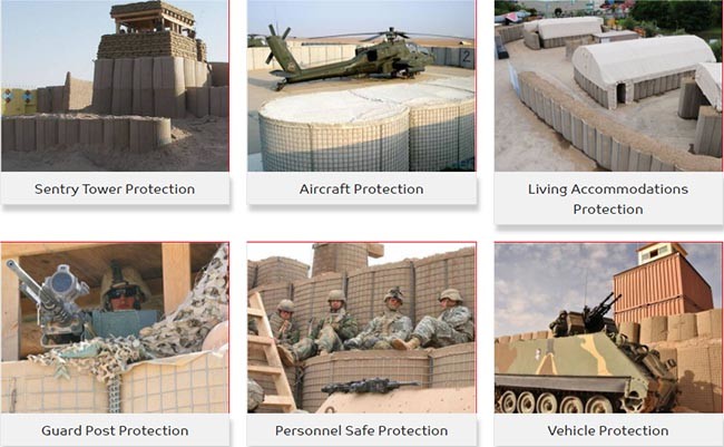 50x50mm Galvanized Steel Gabion Barrier for Military Defense