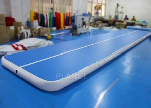 Buy cheap Flexible Inflatable Air Track Gymnastic Blue Surface Mattress For Sport product