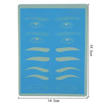 China practice makeup sheets supplier Reusable Permanent Makeup Practice Skin , Soft Makeup Mannequin Head