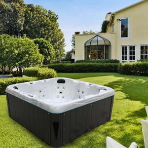 China Garden Outdoor Whirlpool Spa Hot Tub 7 Seats Square Hydro Massage Bathtub on sale