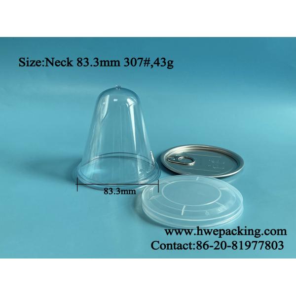 600ml PET Bottle Preform 07# 83mm Plastic Can Easy Open End Injection