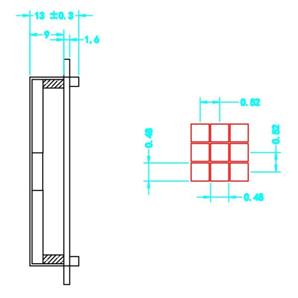 Graphic Transmissive IC 128 64 DOT Matrix COB LCD Display Module