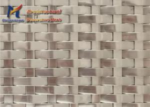 Buy cheap Backdrop Architectural Woven Wire Mesh Sheets 17mm Glaze Thermal Shield product